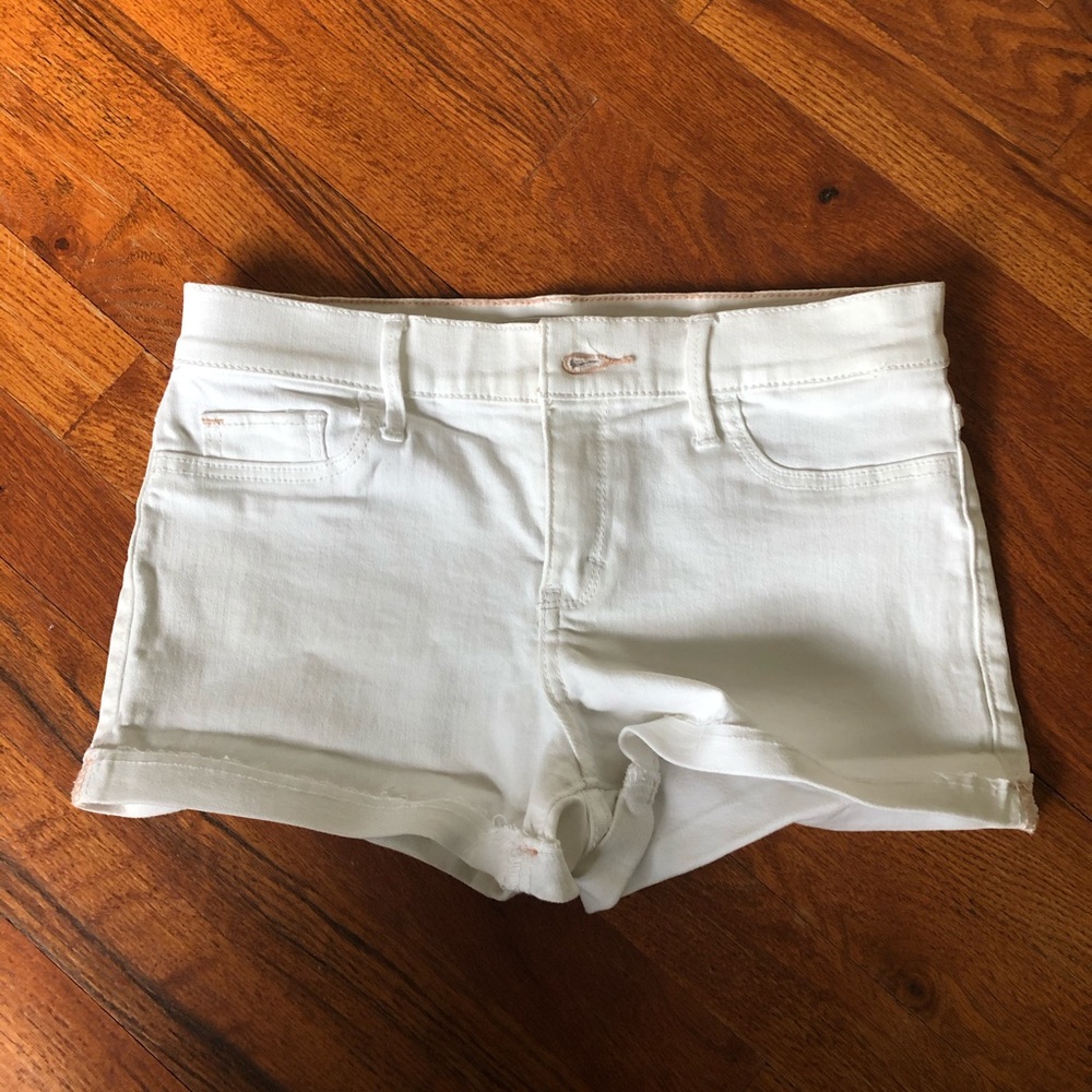 ABERCROMBIE KIDS White Denim Shorts